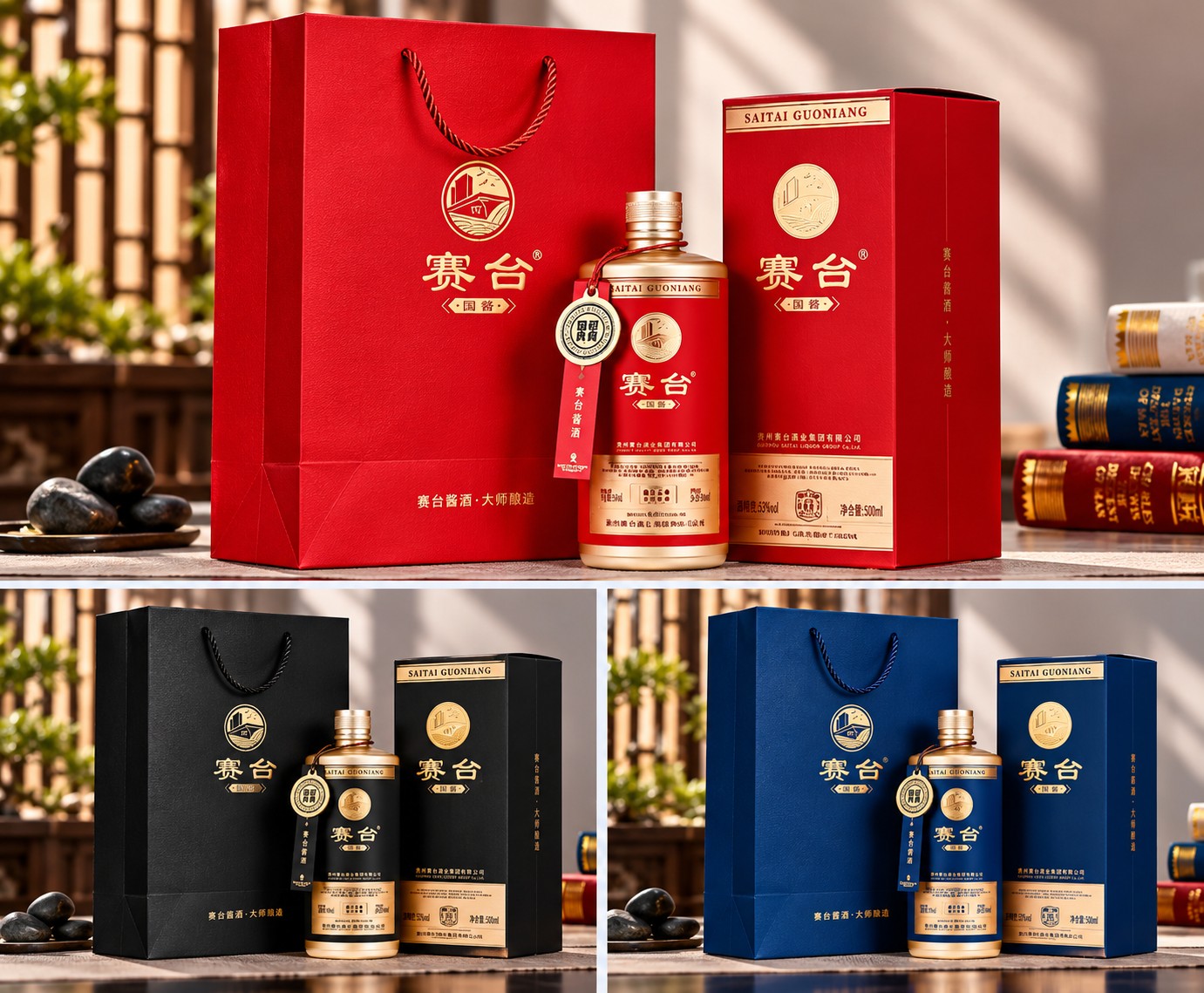 Mẫu quà tặng rượu Saitai Cao cấp ST03